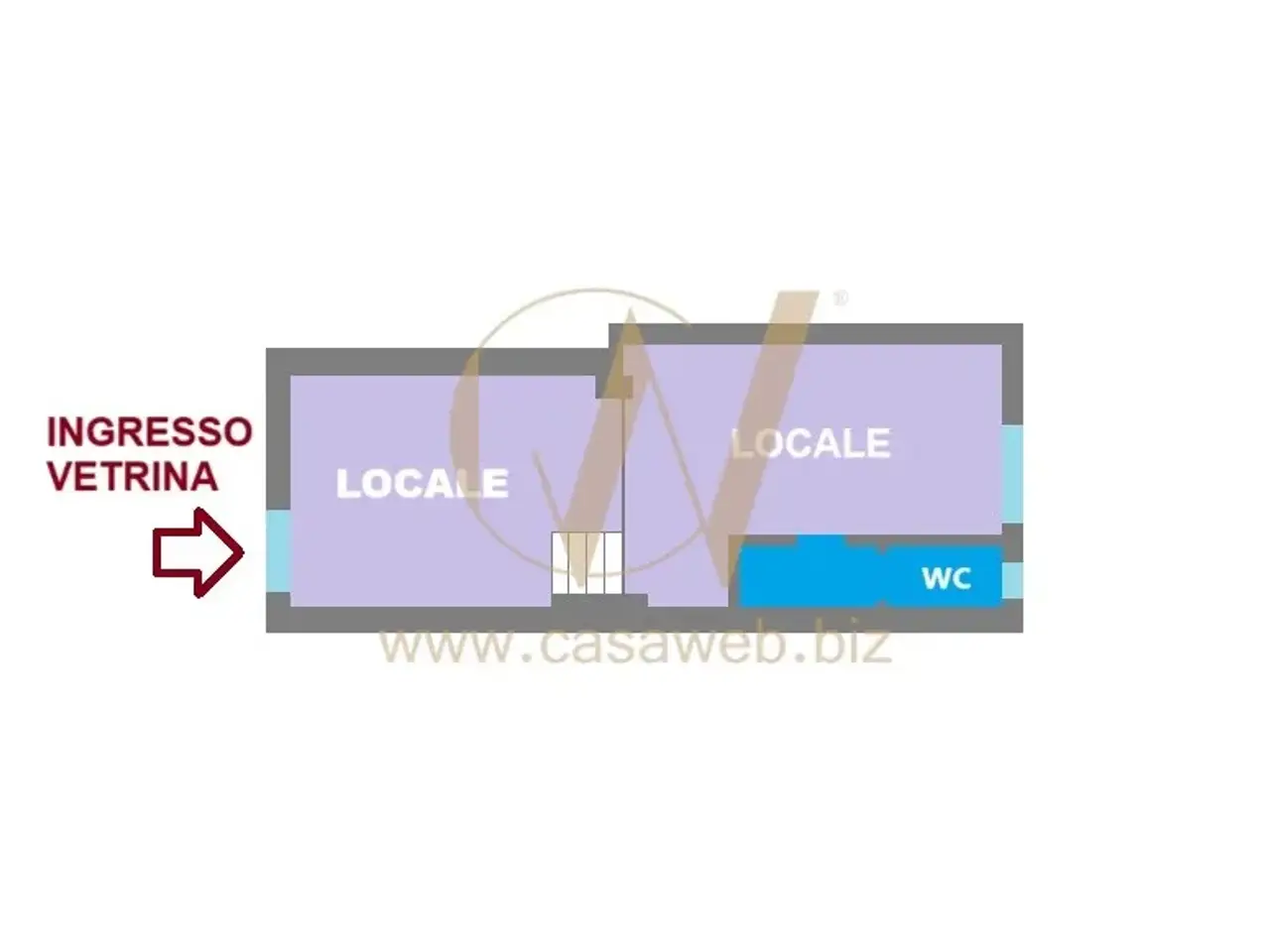 Negozio in Via Unità Italiana, Caserta, {3} - Planimetria 1