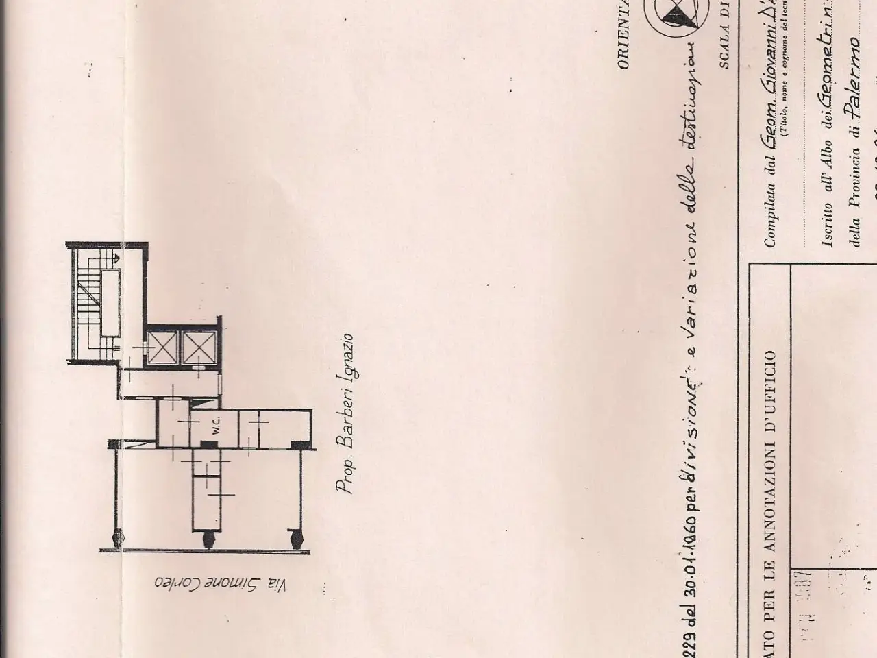Ufficio in Via Enrico Albanese 112, Palermo, {3} - Planimetria 1