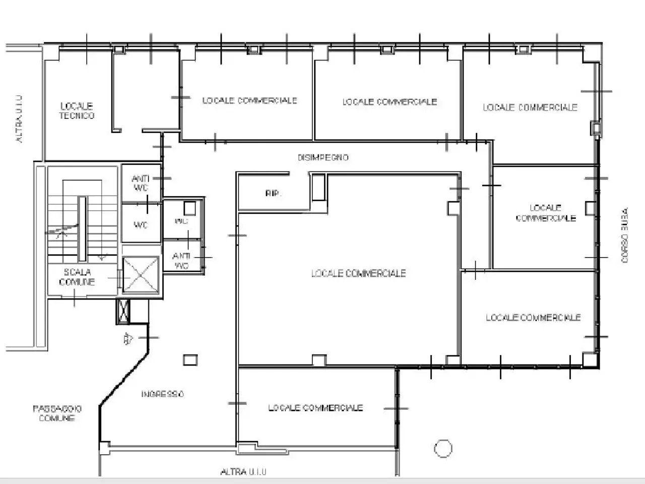 Ufficio in C Susa 242, Rivoli, {3} - Planimetria 1