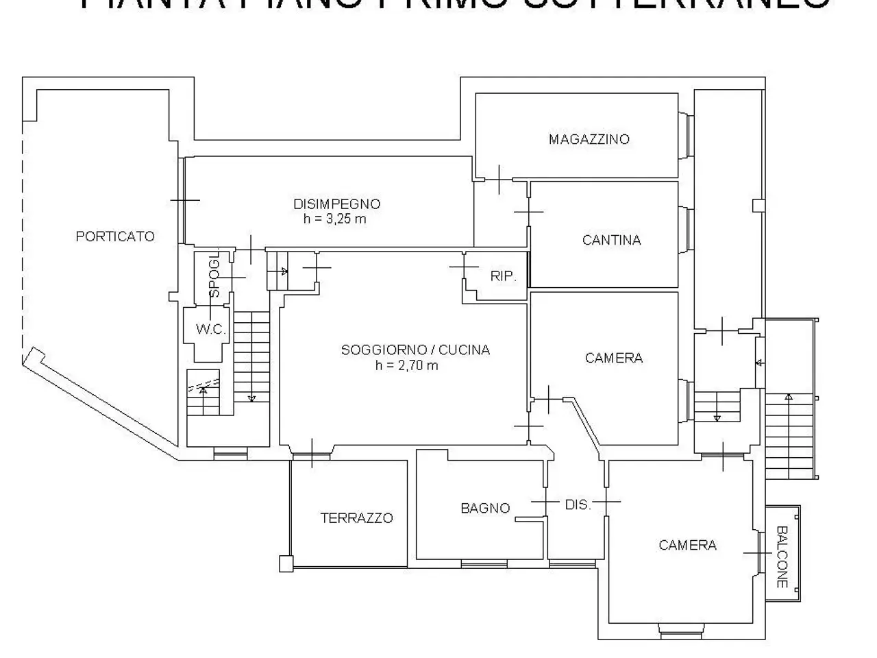 Negozio in Via Mortè 20, Roccaforte Mondovi', {3} - Planimetria 1