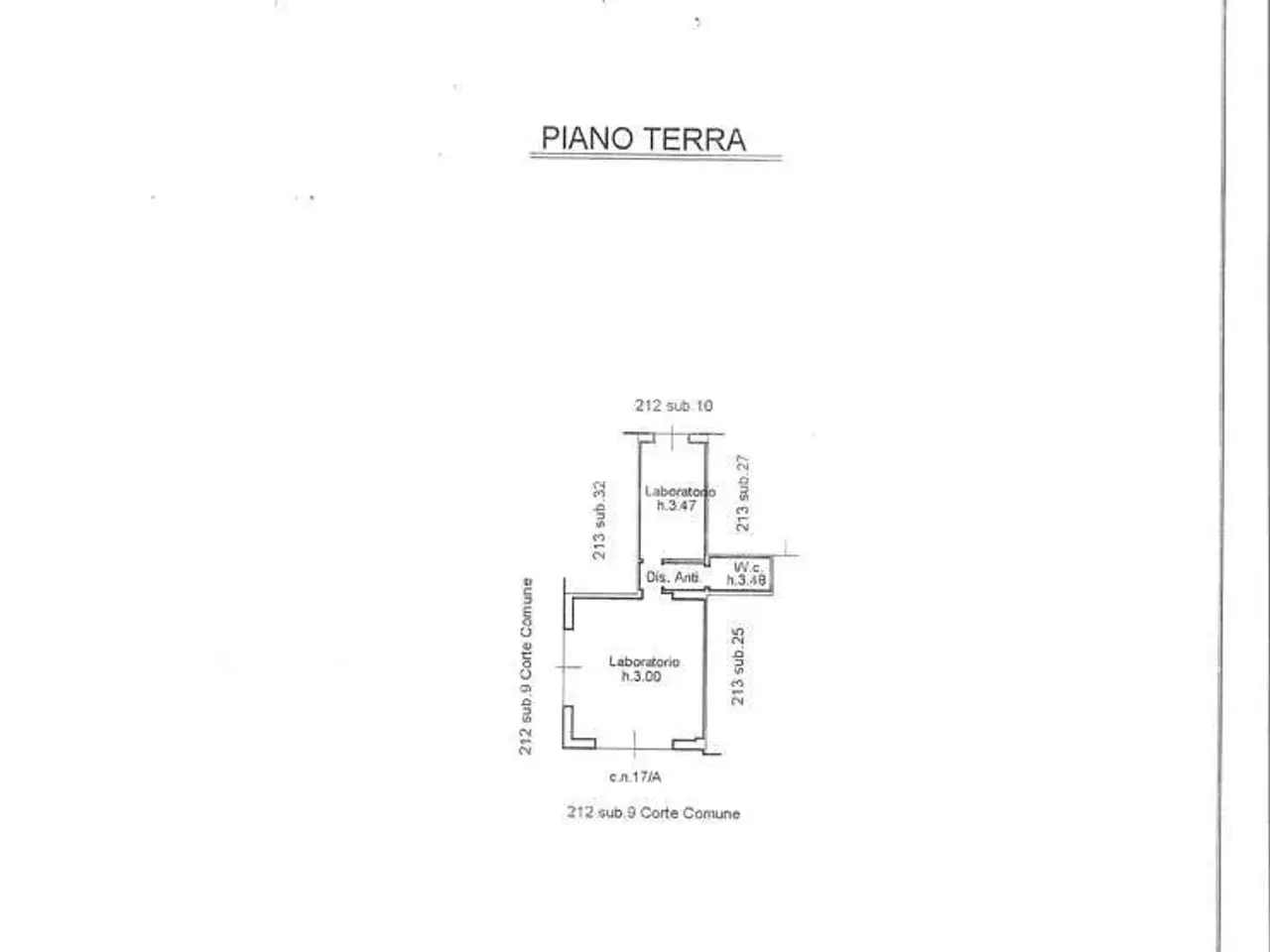 Laboratorio in Via Risorgimento 17/a, Cento, {3} - Planimetria 1