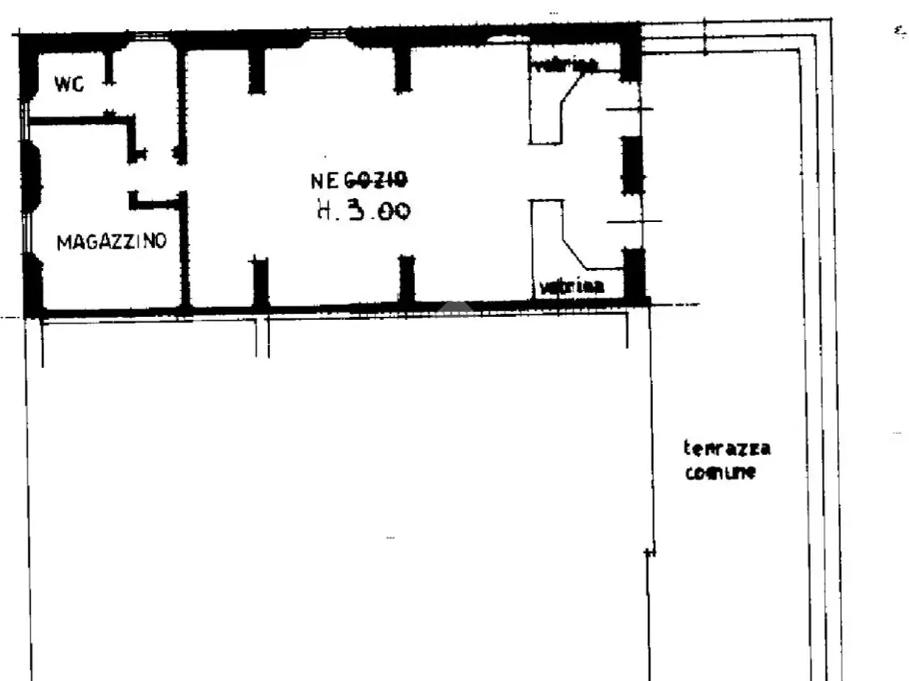 Negozio in Via a. Moro 33, Campegine, {3} - Planimetria 1