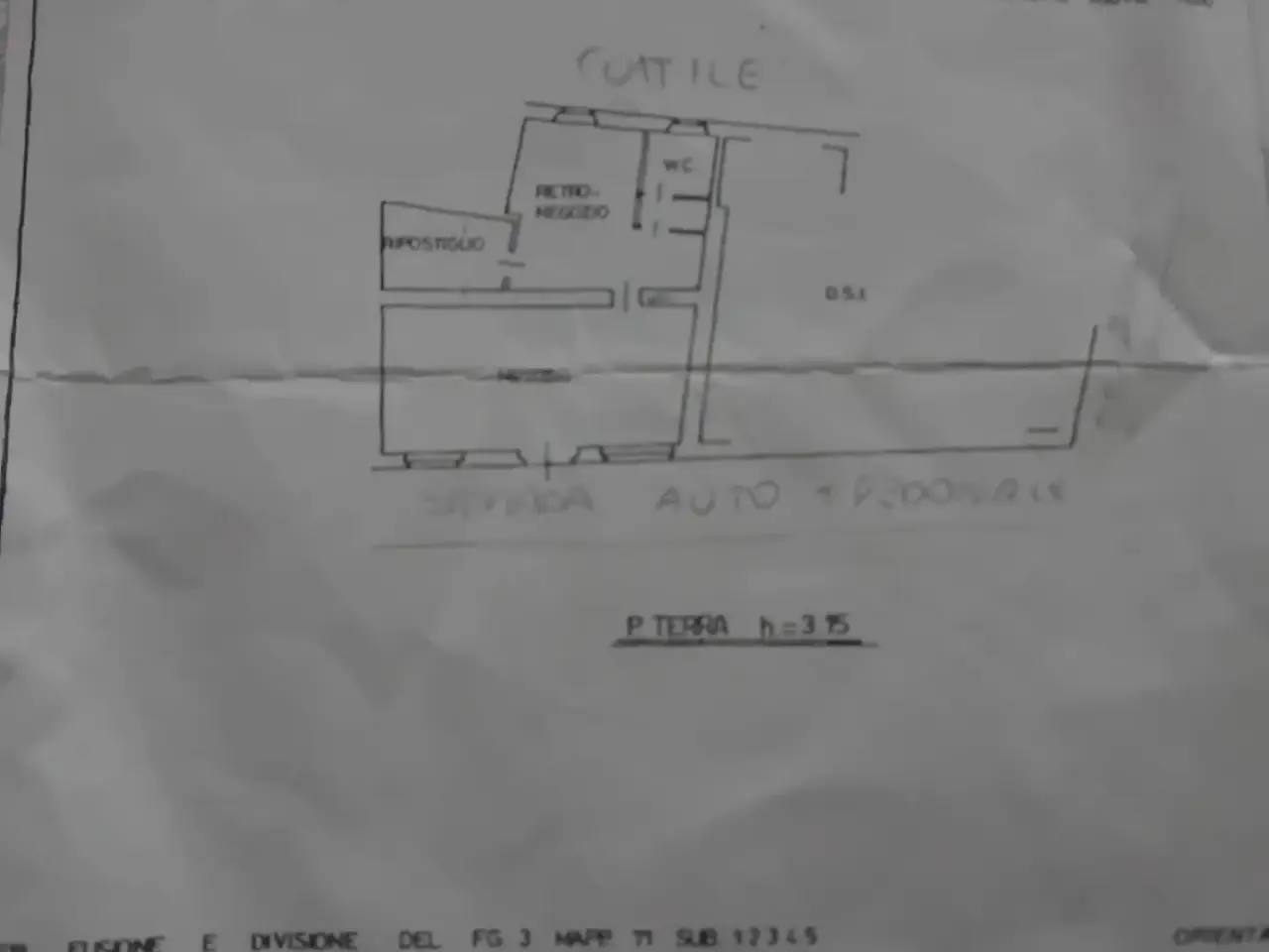 Negozio in Via Libertà 14, Paladina, {3} - Planimetria 1
