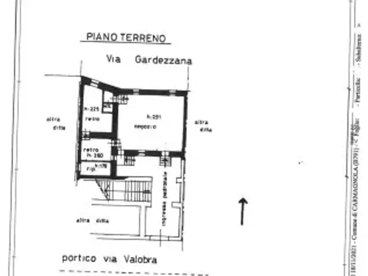 Negozio in Via Ferruccio Valobra 64, Carmagnola, {3} - Planimetria 1