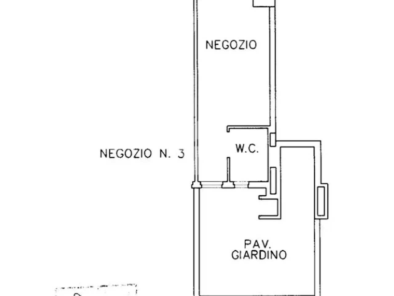 Negozio in Via Raffaele Conforti 98, Roma, {3} - Planimetria 1