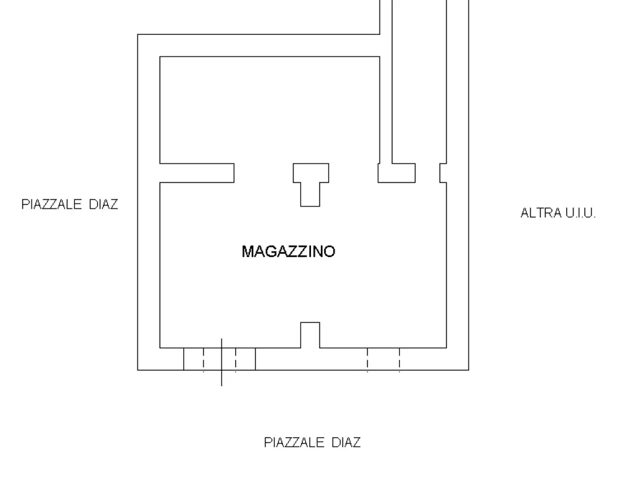 Magazzino in Piazza Armando Diaz, Valentano, {3} - Planimetria 1