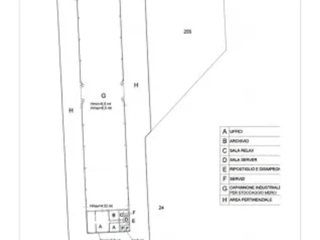 Capannone in Via Umberto II, Carmagnola, {3} - Planimetria 1