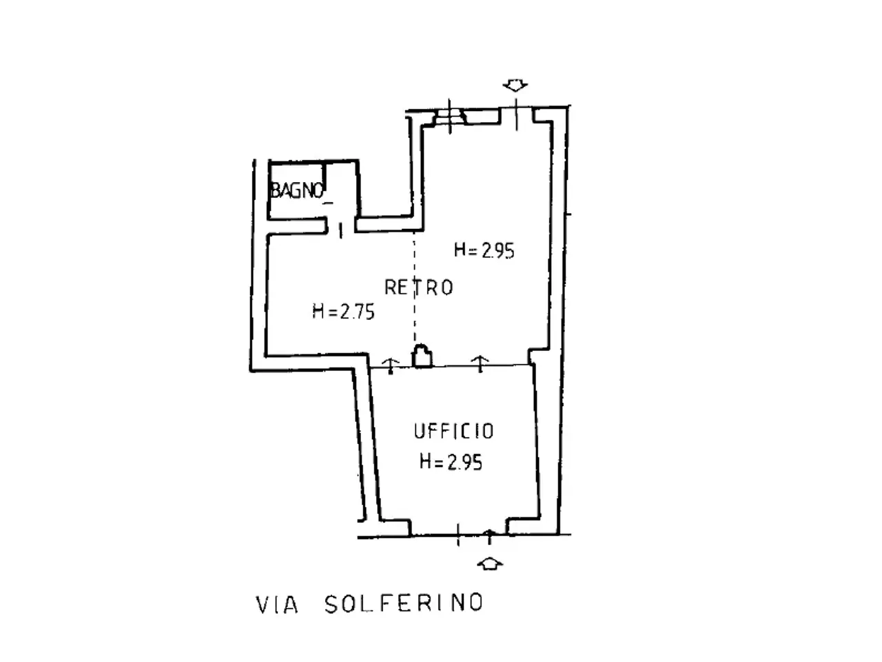 Ufficio in Via Solferino 32, Lodi, {3} - Planimetria 1