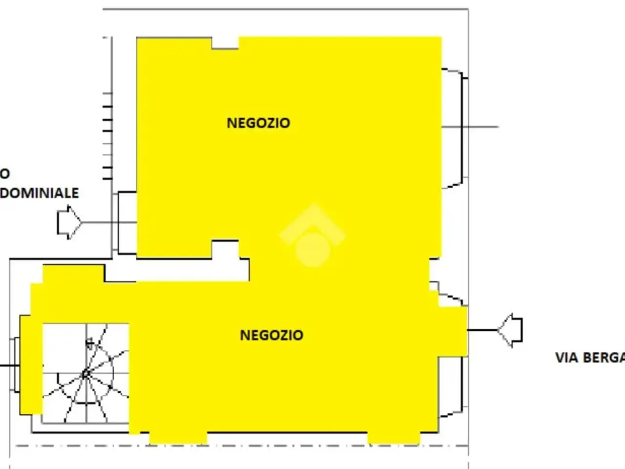 Negozio in Via Bergamo 49, Alessandria, {3} - Planimetria 1
