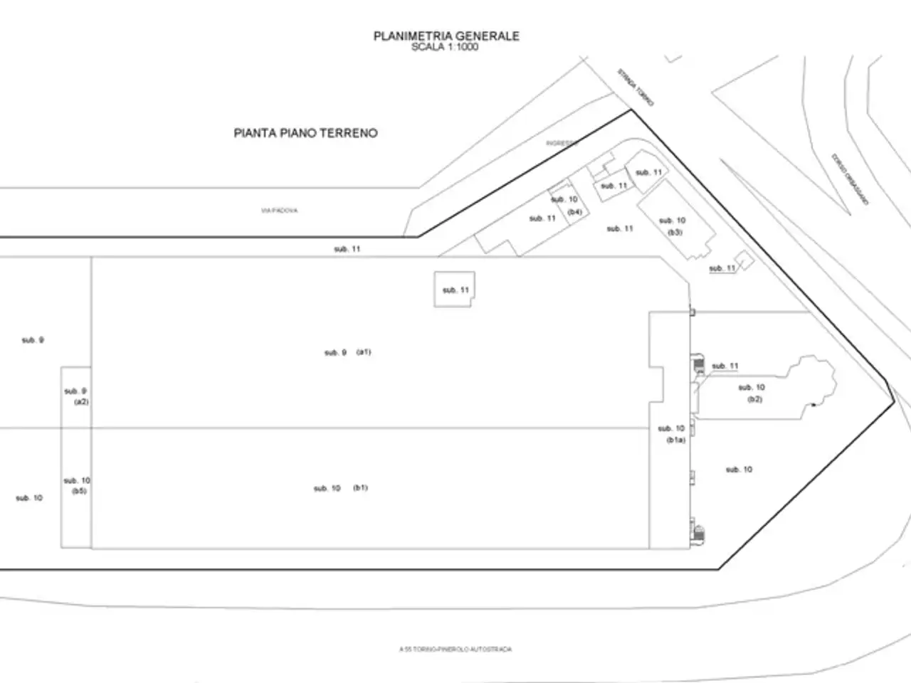 Capannone in Via Padova 1, Beinasco, {3} - Planimetria 1