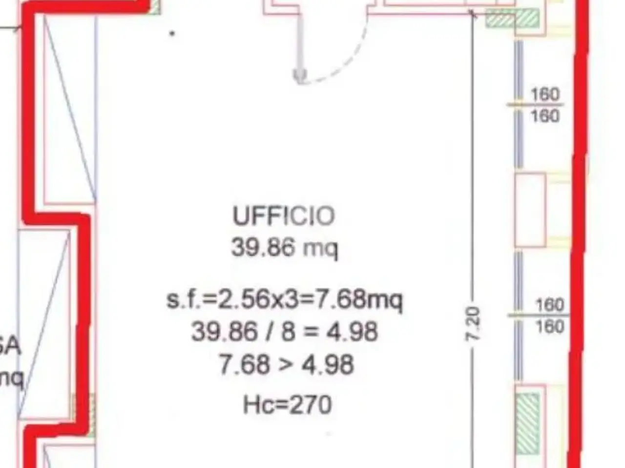 Ufficio in Via degli Olmi 43, Calenzano, {3} - Planimetria 1