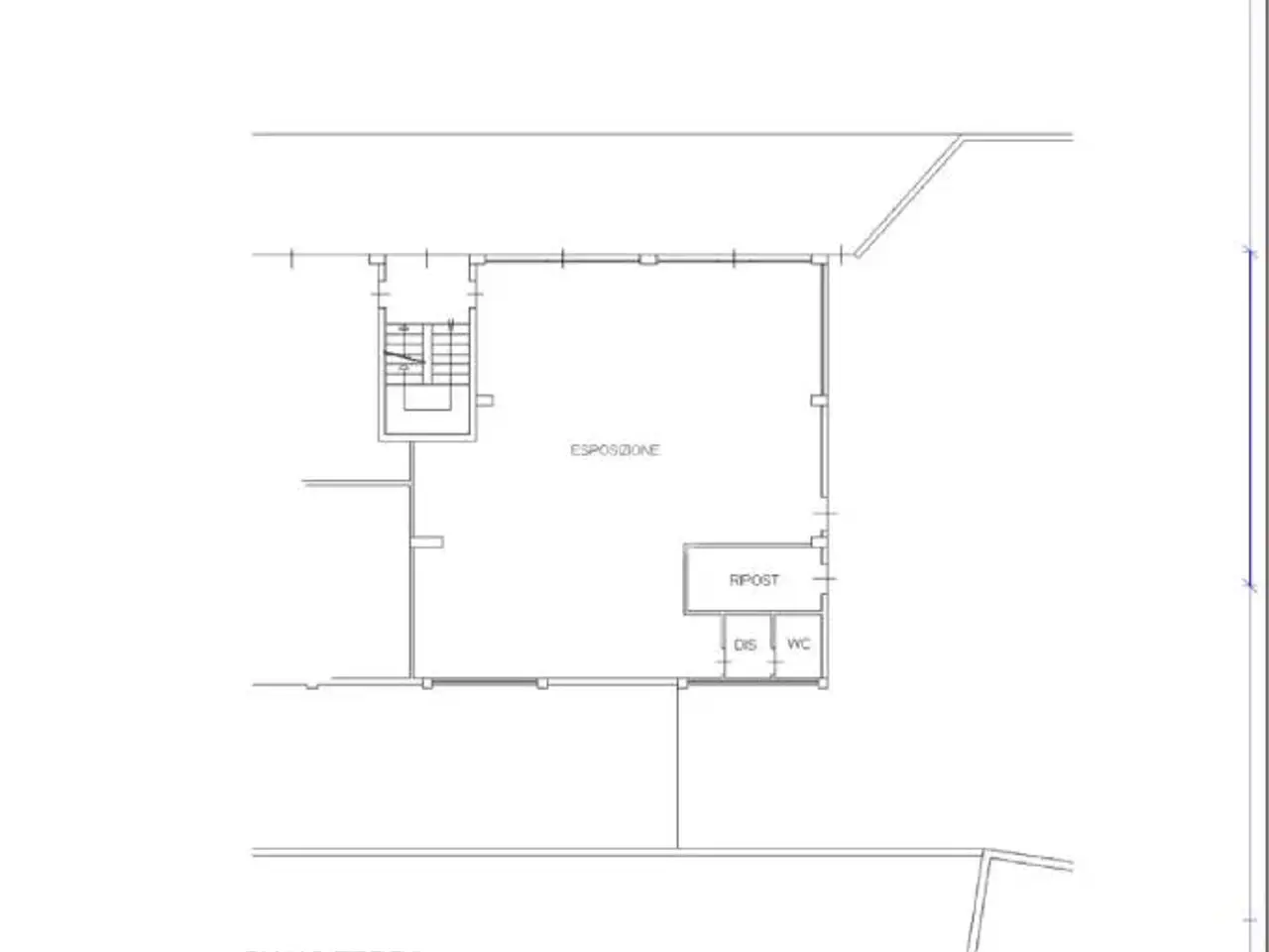 Negozio in Viale Brembo, Dalmine, {3} - Planimetria 1