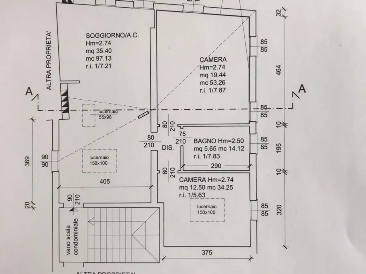 Trilocale in vendita, Via Porto Menai 48c, Mira - Planimetria 1