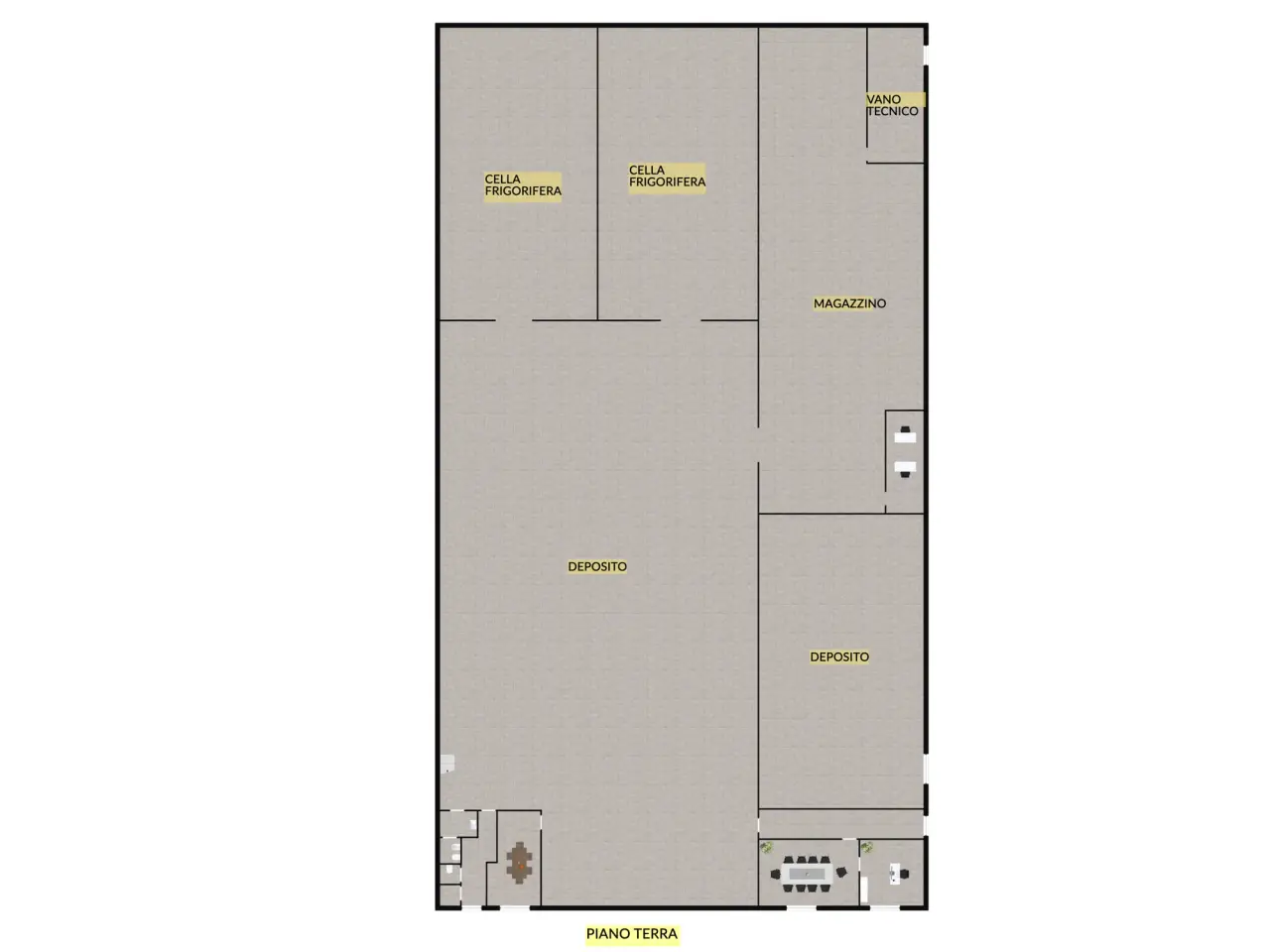 Capannone in Via Stelloni 3, Sala Bolognese, {3} - Planimetria 1