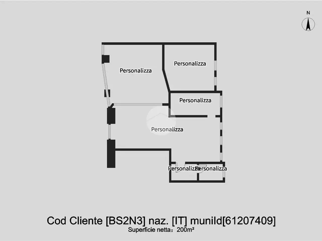 Negozio in Via Brescia 46, Ospitaletto, {3} - Planimetria 1