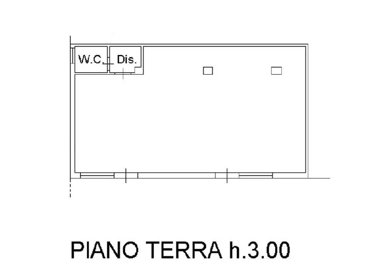 Negozio in Via Emilio Alessandrini 3, Santarcangelo Di Romagna, {3} - Planimetria 1