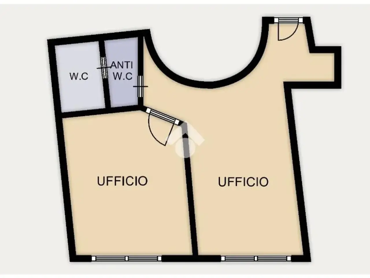 Ufficio in Vicolo Parolari 28, Rovereto, {3} - Planimetria 1