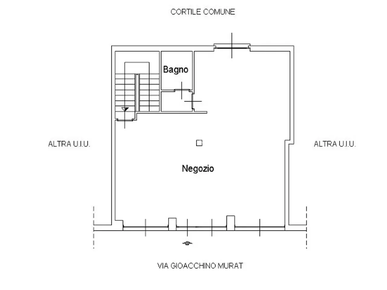Palazzina commerciale in Via Gioacchino Murat 76, Milano, {3} - Planimetria 1
