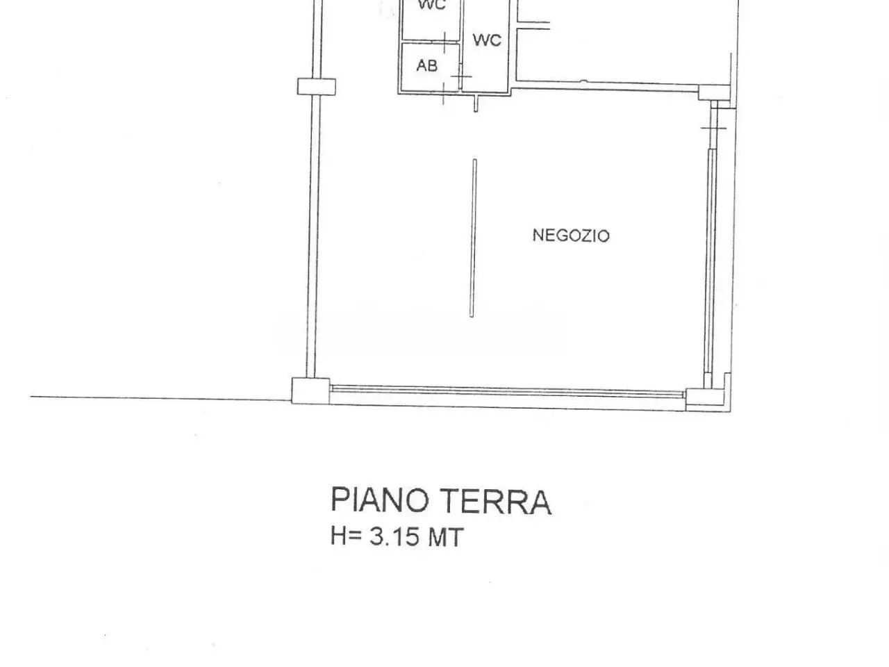 Negozio in Via Aldo Corradini 8, Reggio Emilia, {3} - Planimetria 1