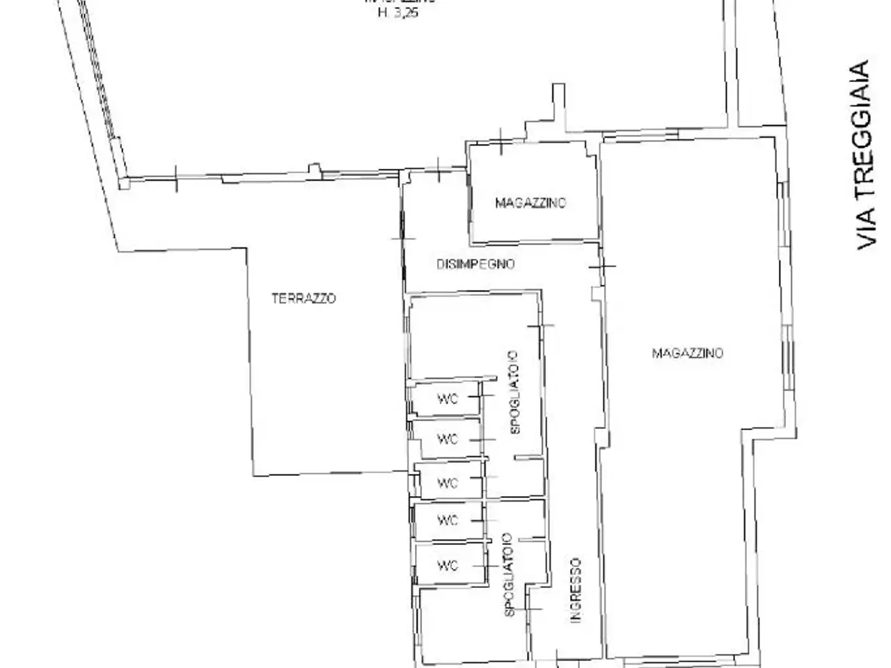 Magazzino in Via Treggiaia 16, Serravalle Pistoiese, {3} - Planimetria 1