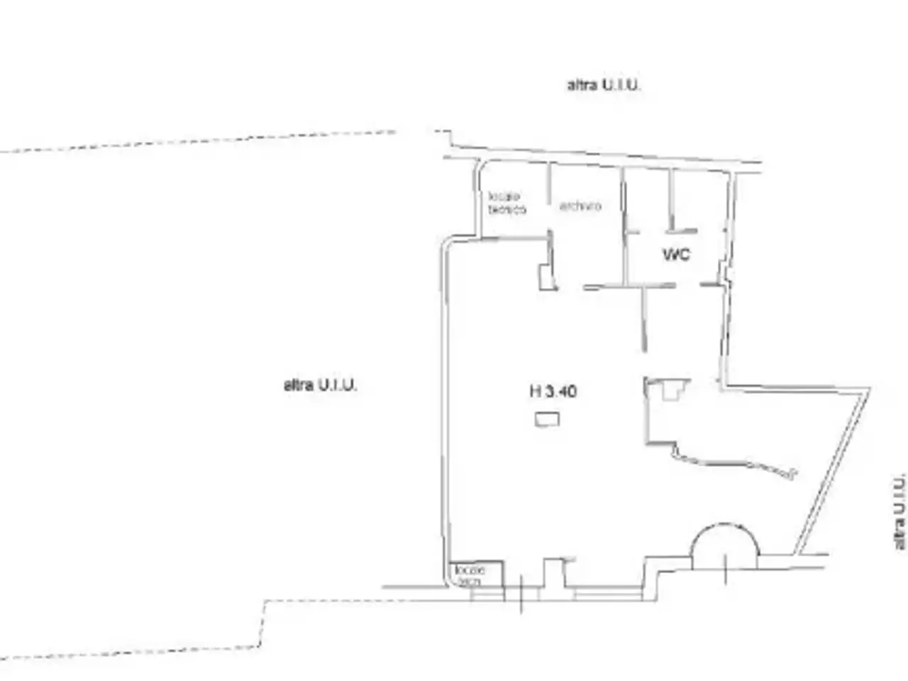 Negozio in Via Girolamo Santacroce, Napoli, {3} - Planimetria 1