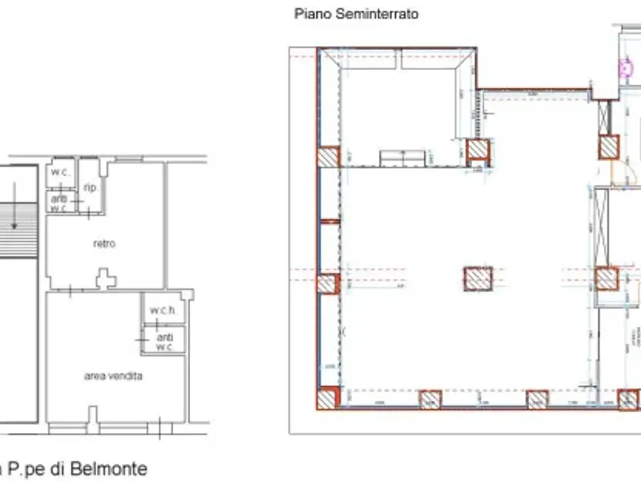 Ristorante in Via Principe di Belmonte 88, Palermo, {3} - Planimetria 1