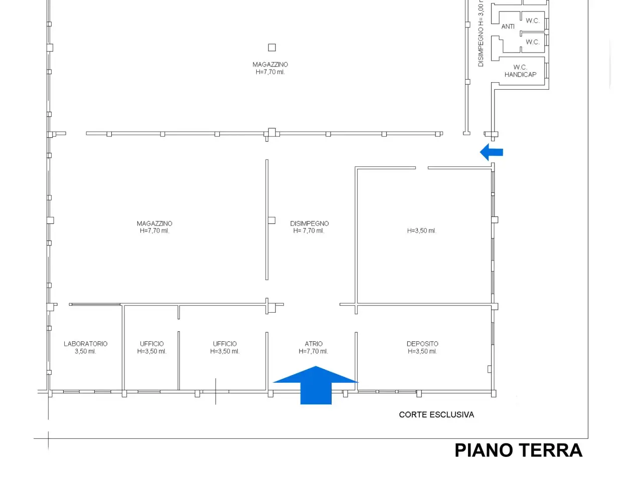 Capannone in Via Cavalcavia, Cesena, {3} - Planimetria 1
