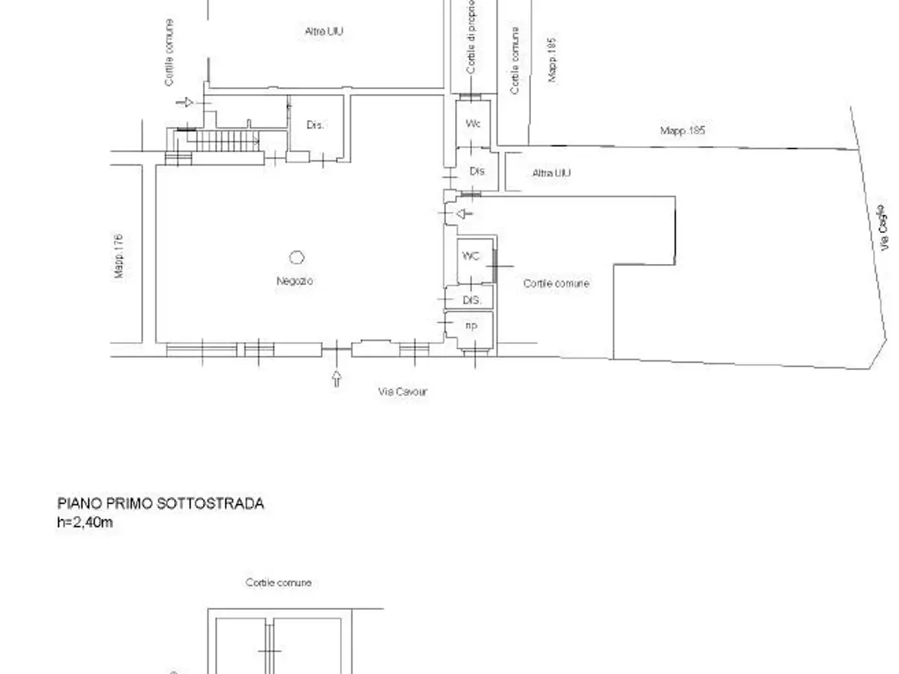 Negozio in Cavour 20, Bernareggio, {3} - Planimetria 1