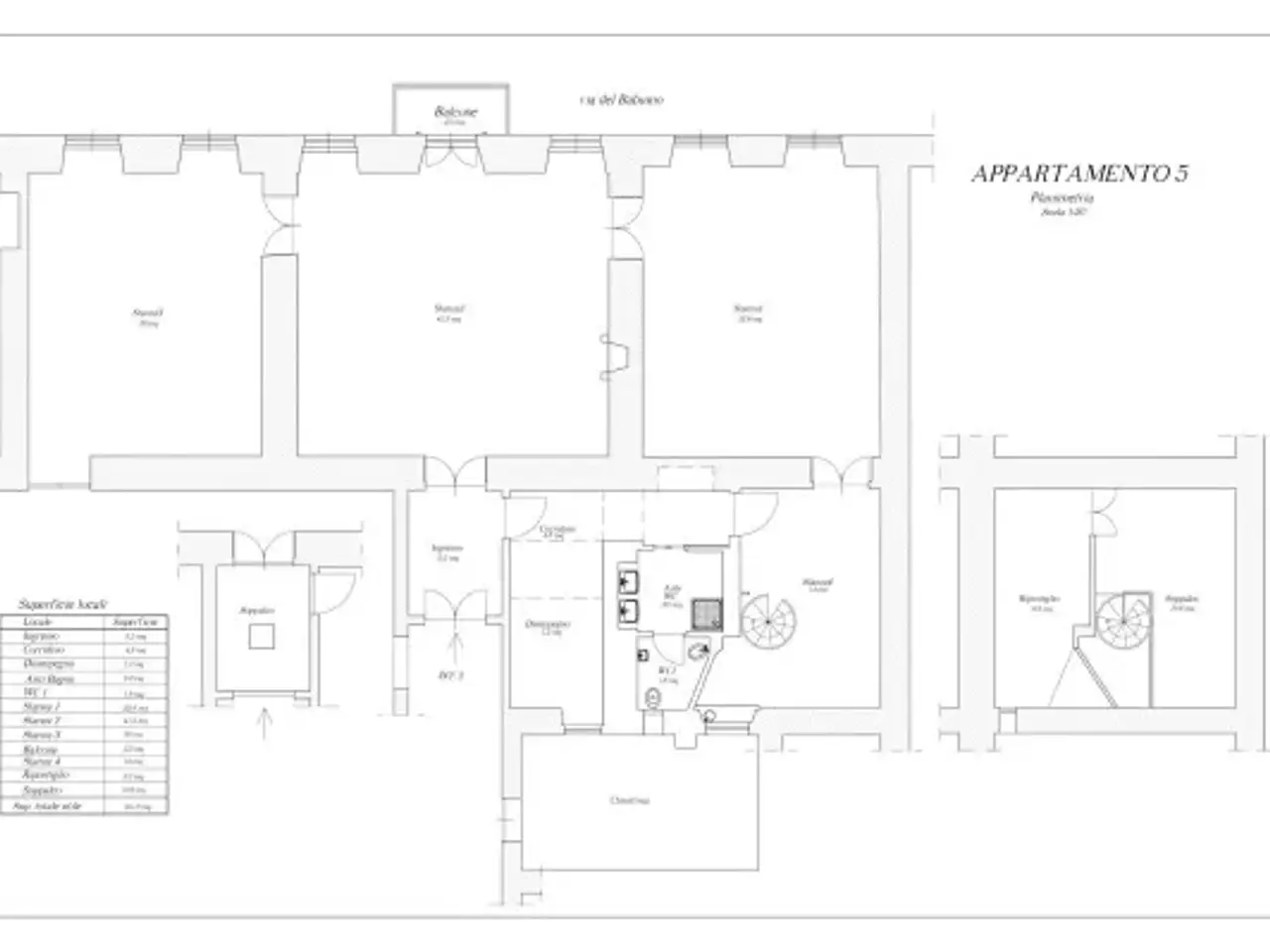 Ufficio in Via del Babuino, Roma, {3} - Planimetria 1