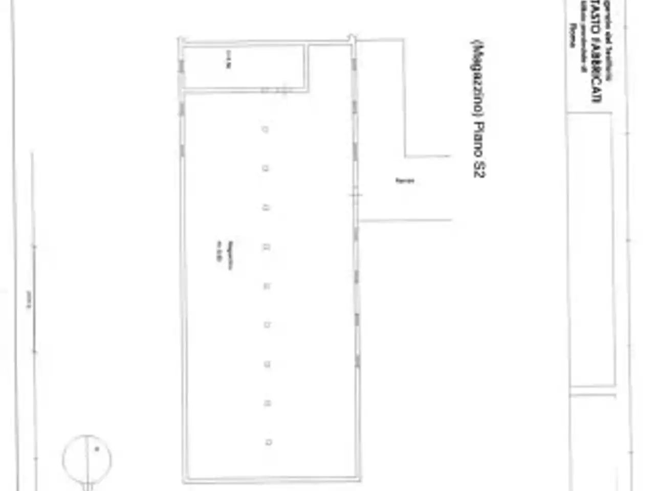 Capannone in , Roma, {3} - Planimetria 1