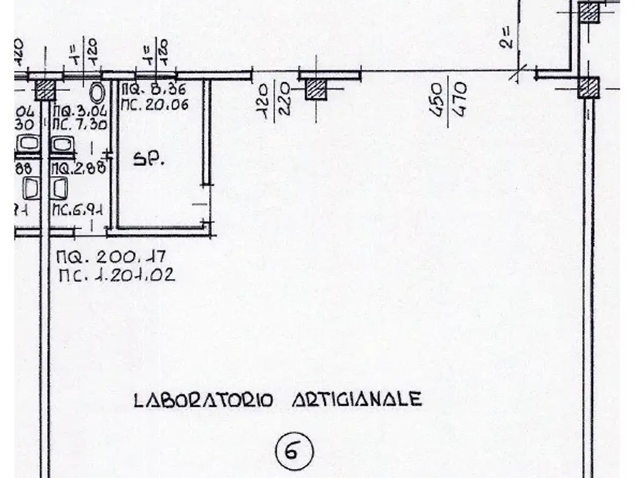 Capannone in , Pianiga, {3} - Planimetria 1