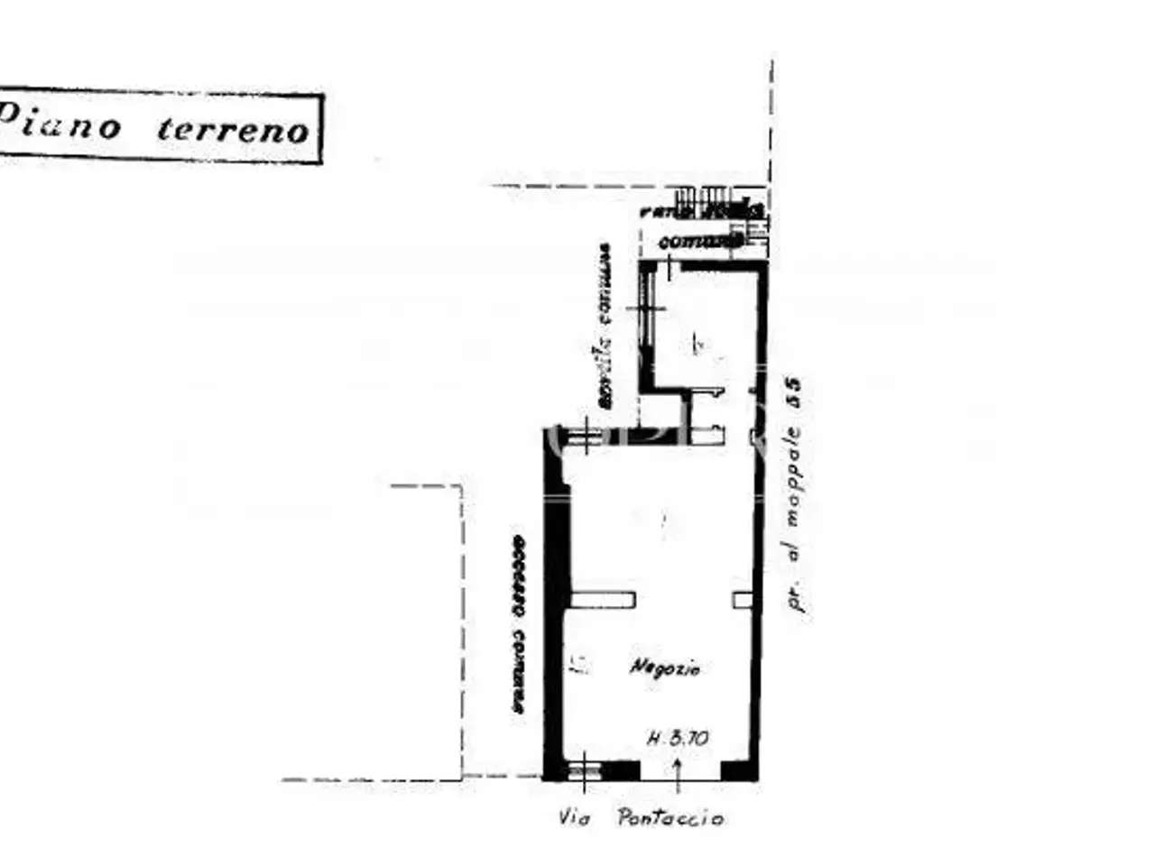 Negozio in Via Pontaccio 17, Milano, {3} - Planimetria 1