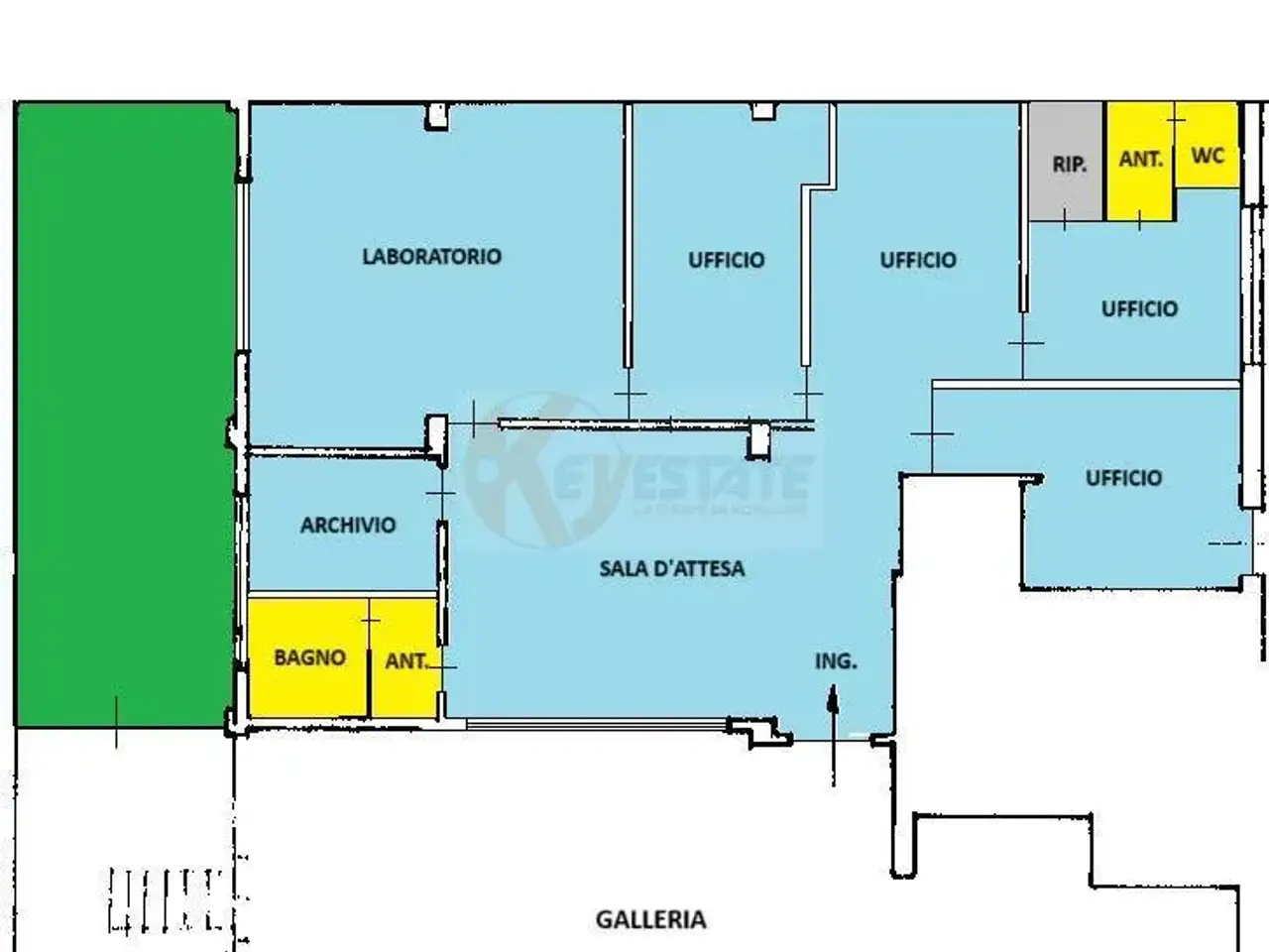 Negozio in Via Sassari 61, Porto Torres, {3} - Planimetria 1