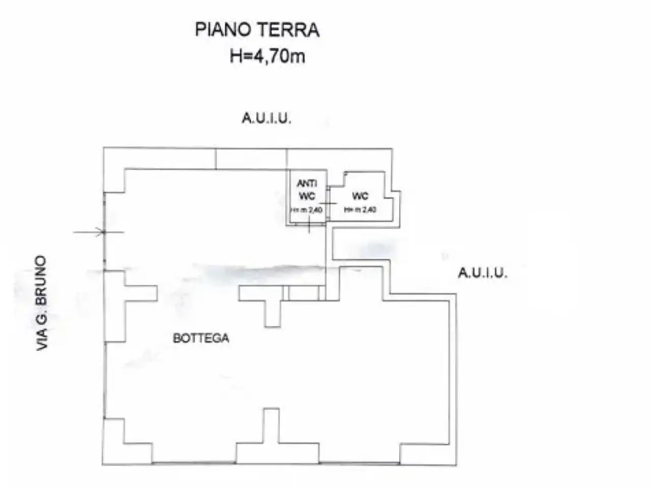 Negozio in Piazza Cairoli 49, Messina, {3} - Planimetria 1