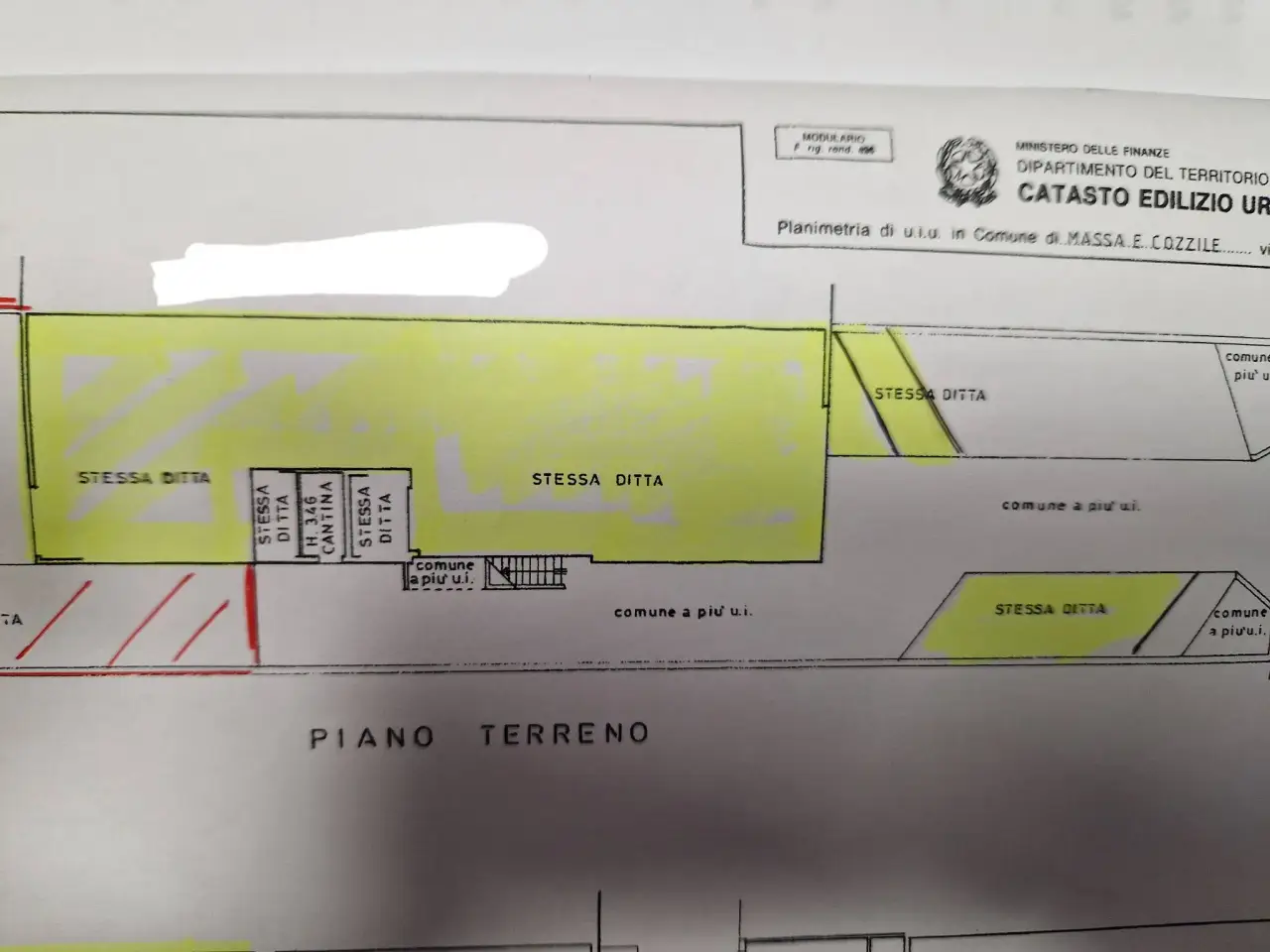 Capannone in affitto, Via Bruceto, Massa e Cozzile - Planimetria 1