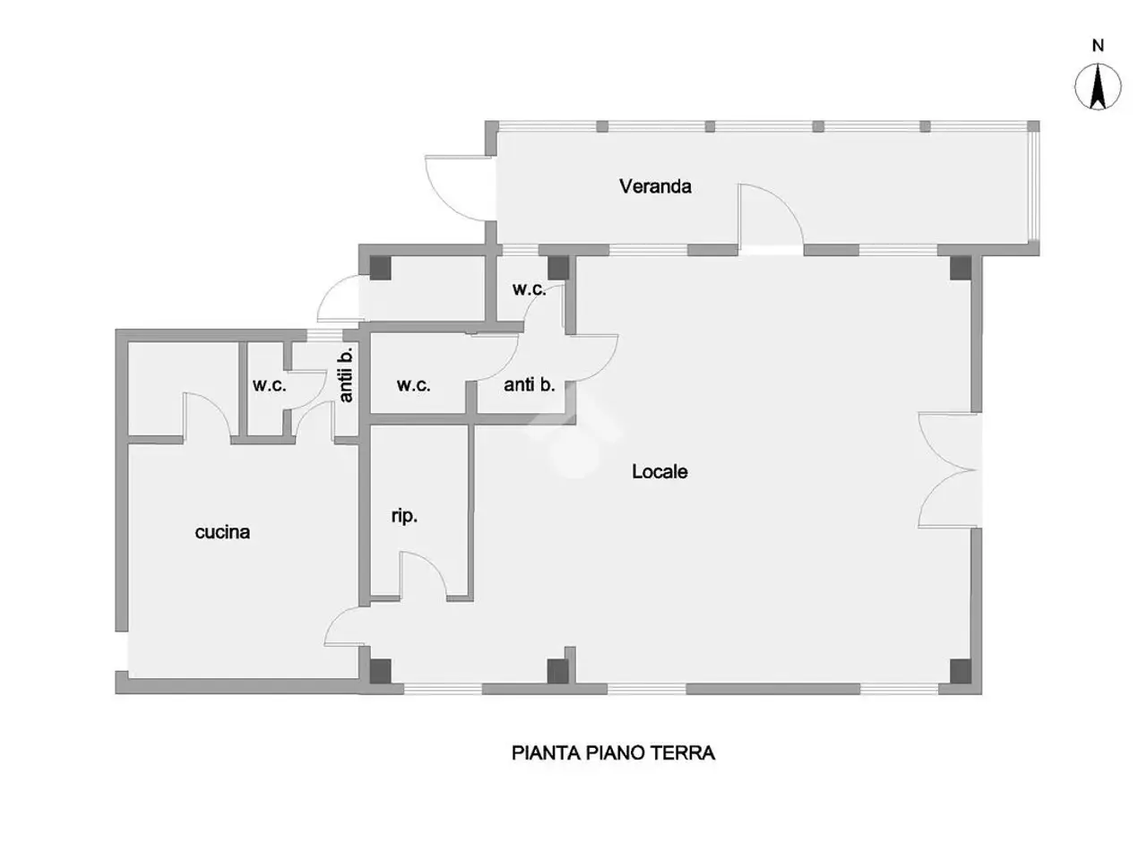 Negozio in Via Giuseppe Ungaretti, Mosciano Sant'Angelo, {3} - Planimetria 1