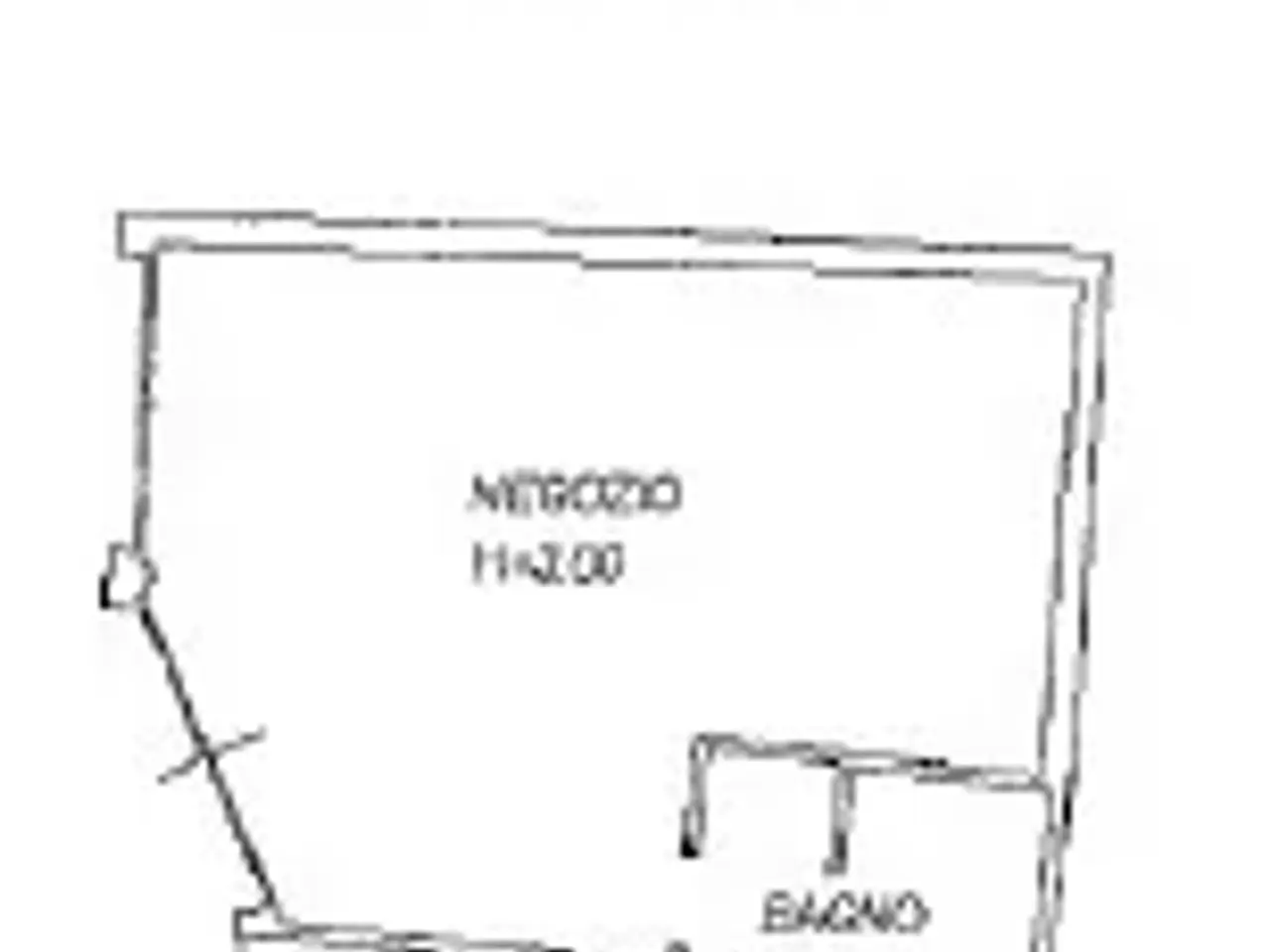 Negozio in Via Belloni, Rottofreno, {3} - Planimetria 1