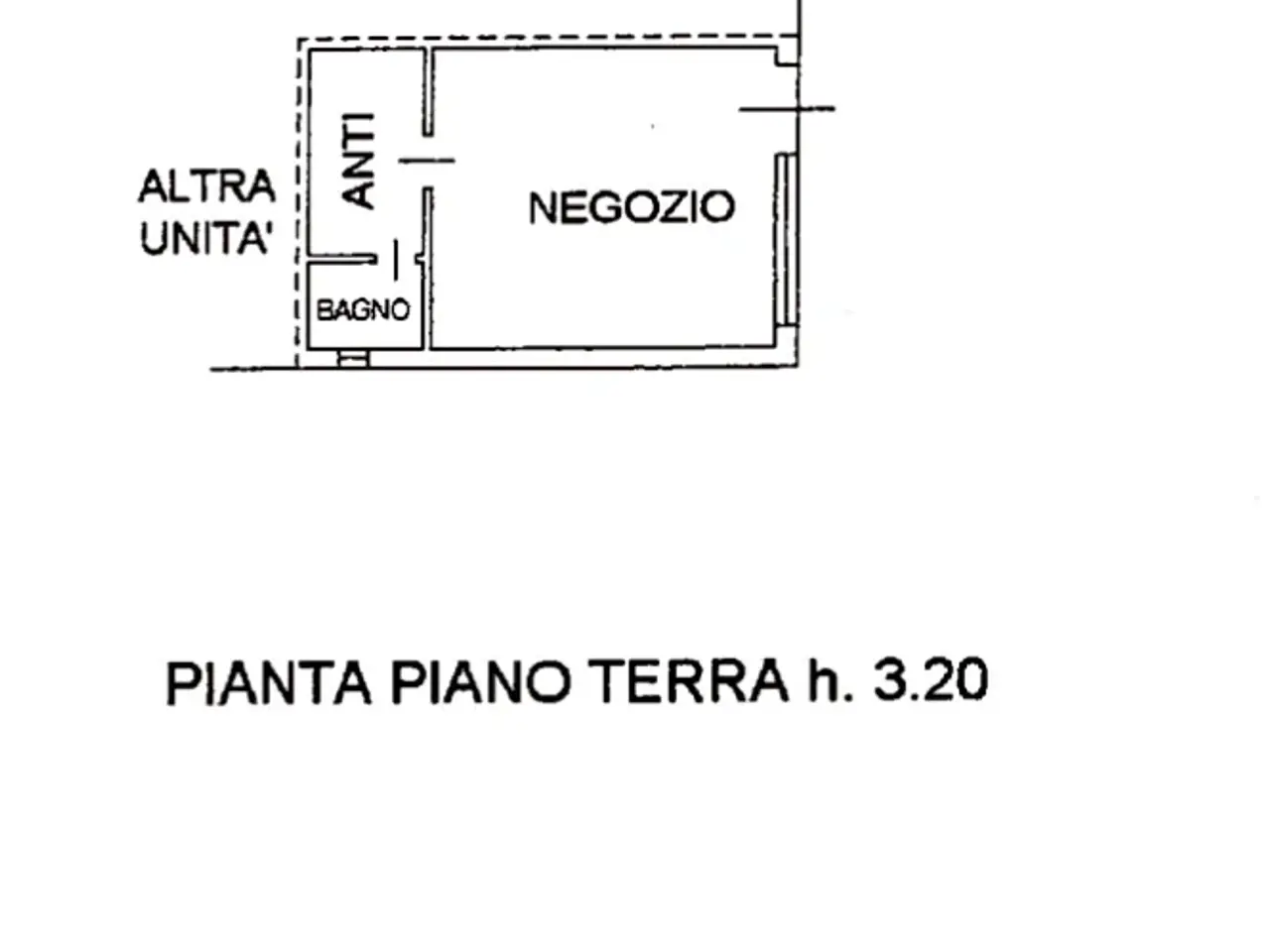 Negozio in Via Luigi Pierobon, Padova, {3} - Planimetria 1