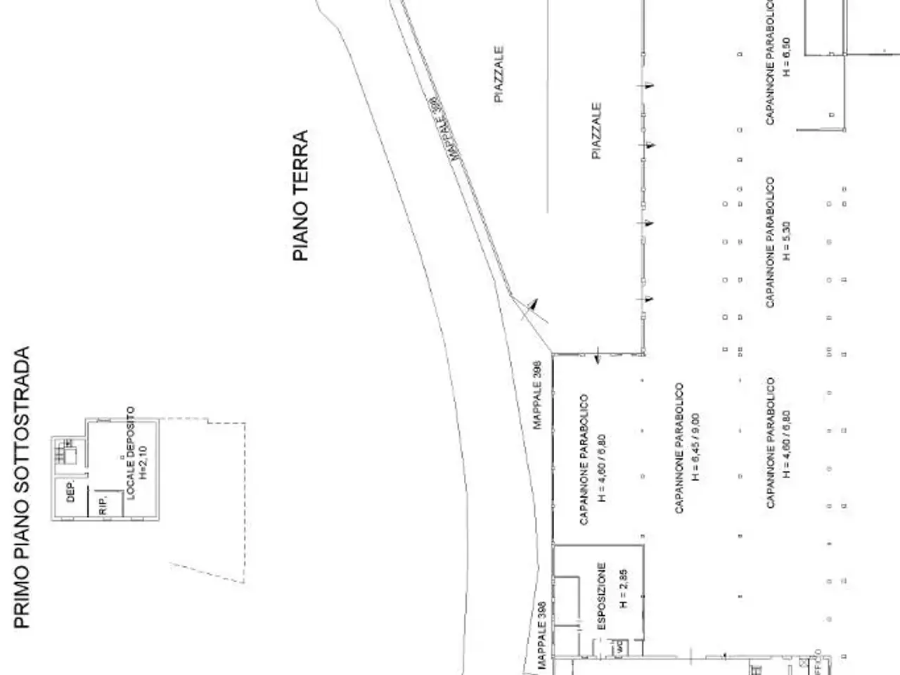 Palazzina commerciale in Capannone Strada Pasigliano 15, San Giorgio Monferrato, {3} - Planimetria 1