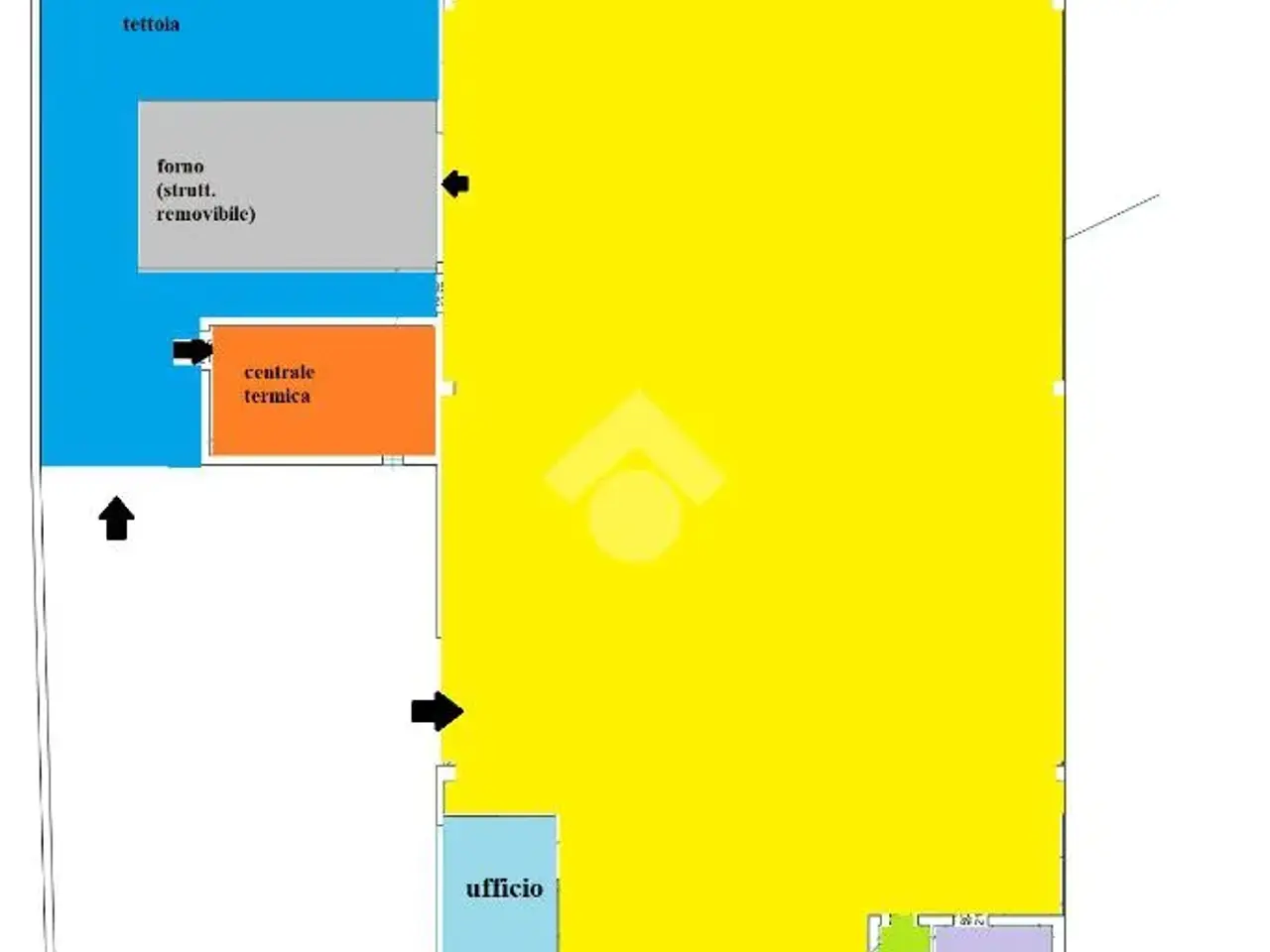Capannone in Via Luigi Einaudi 65, Alessandria, {3} - Planimetria 1