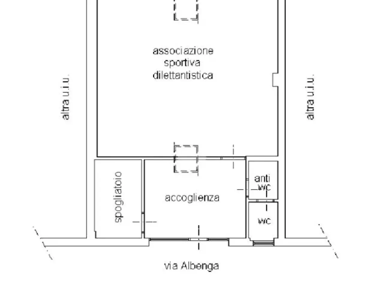Laboratorio in Via Albenga 4, Torino, {3} - Planimetria 1