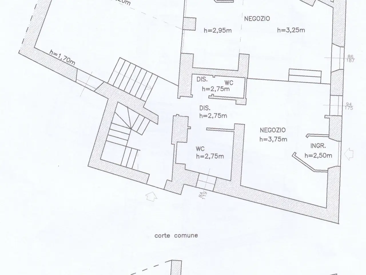 Negozio in Via Canturina, Como, {3} - Planimetria 1