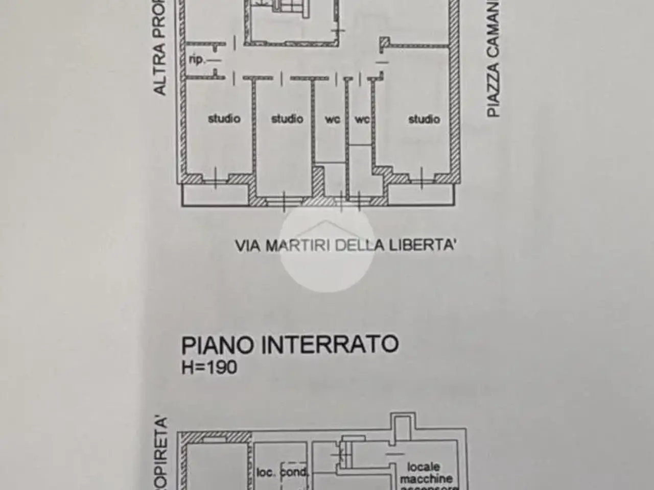 Ufficio in Piazza Camandona 1, Nichelino, {3} - Planimetria 1