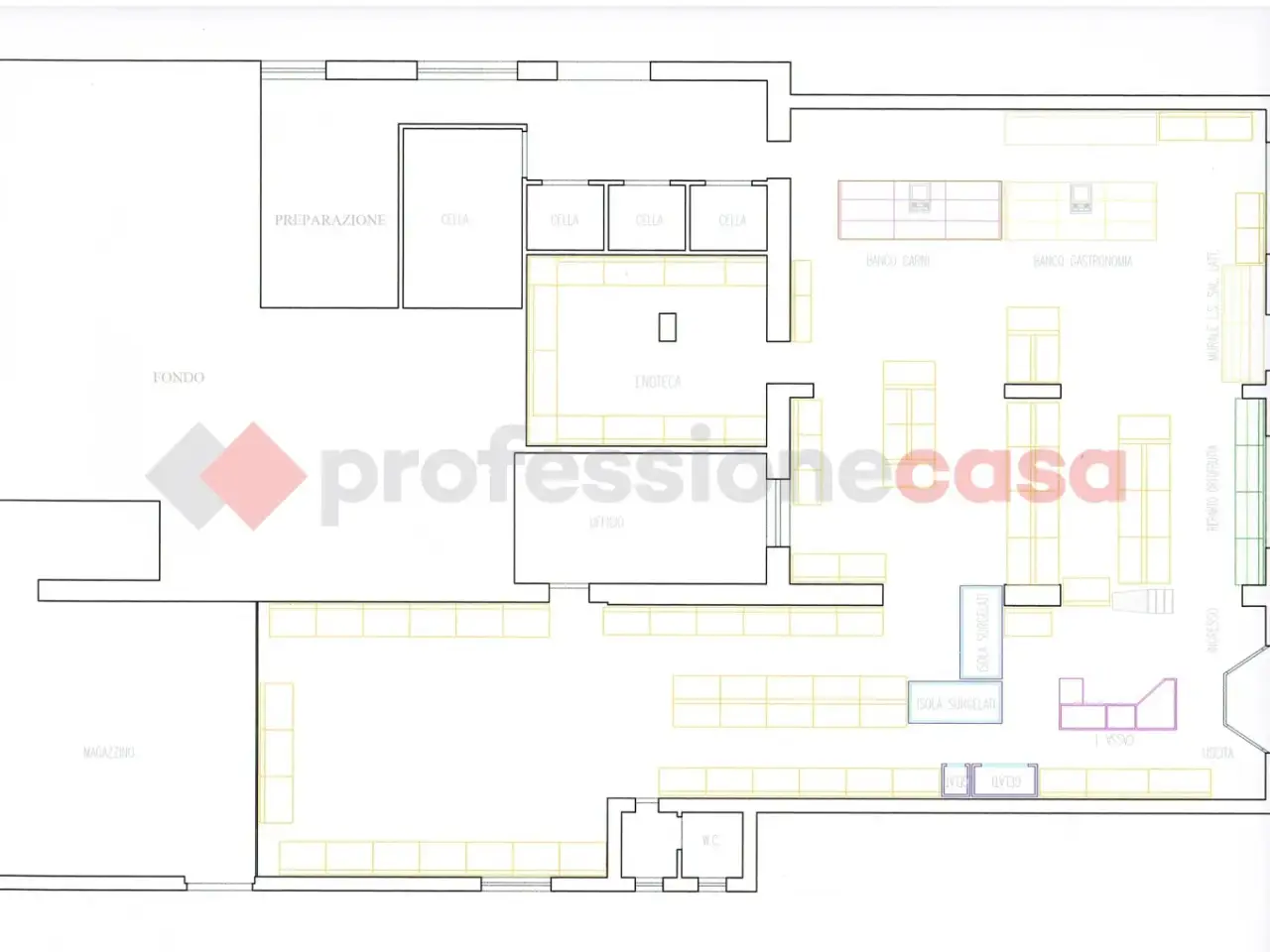 Esercizio commerciale in Strada della Torre 2, Monteroni D'Arbia, {3} - Planimetria 1