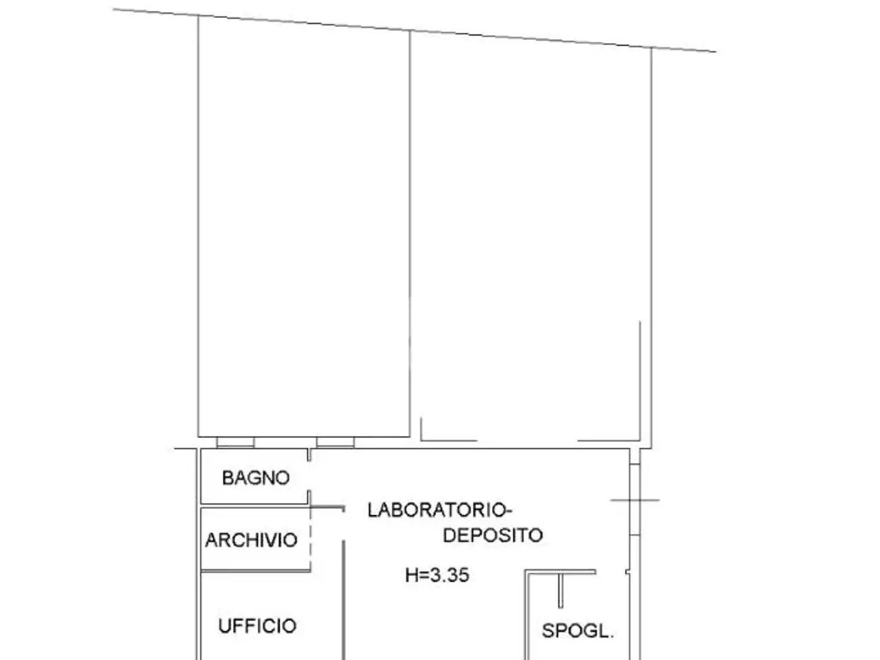 Negozio in Via Torretta 18, Calderara Di Reno, {3} - Planimetria 1