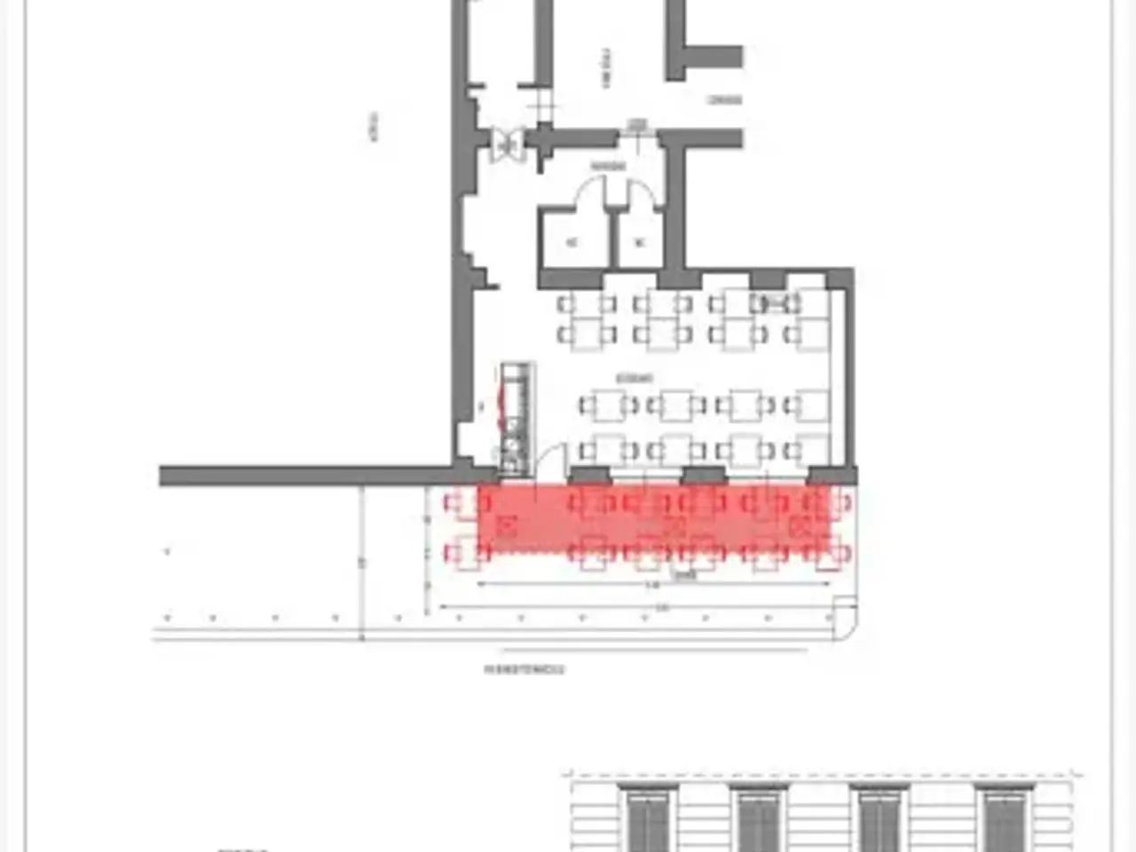 Ristorante in Via Benedetto Marcello, Milano, {3} - Planimetria 1
