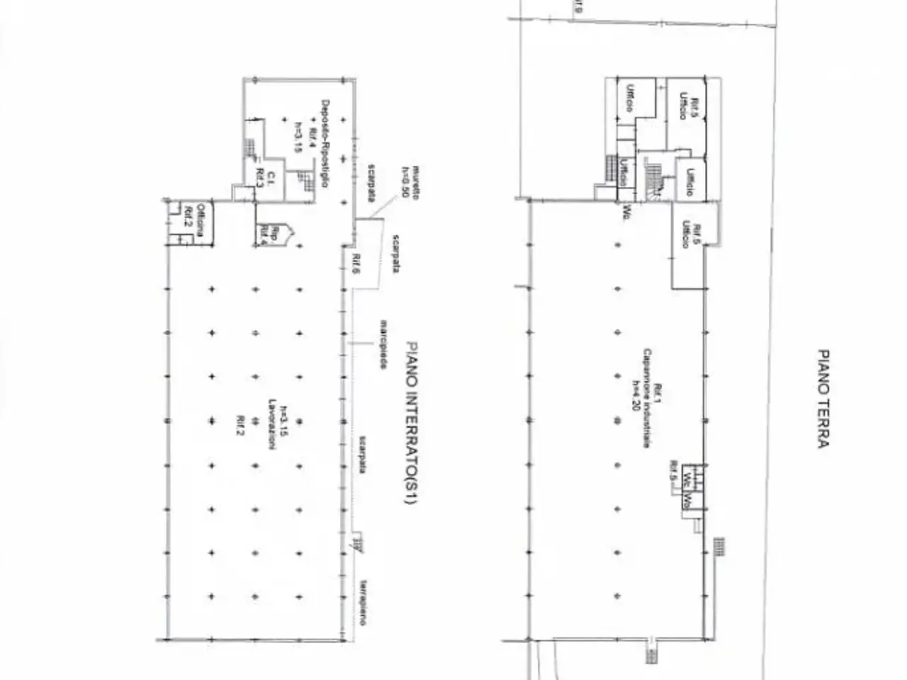 Capannone in Via Fratelli Sirani 1, Chiari, {3} - Planimetria 1