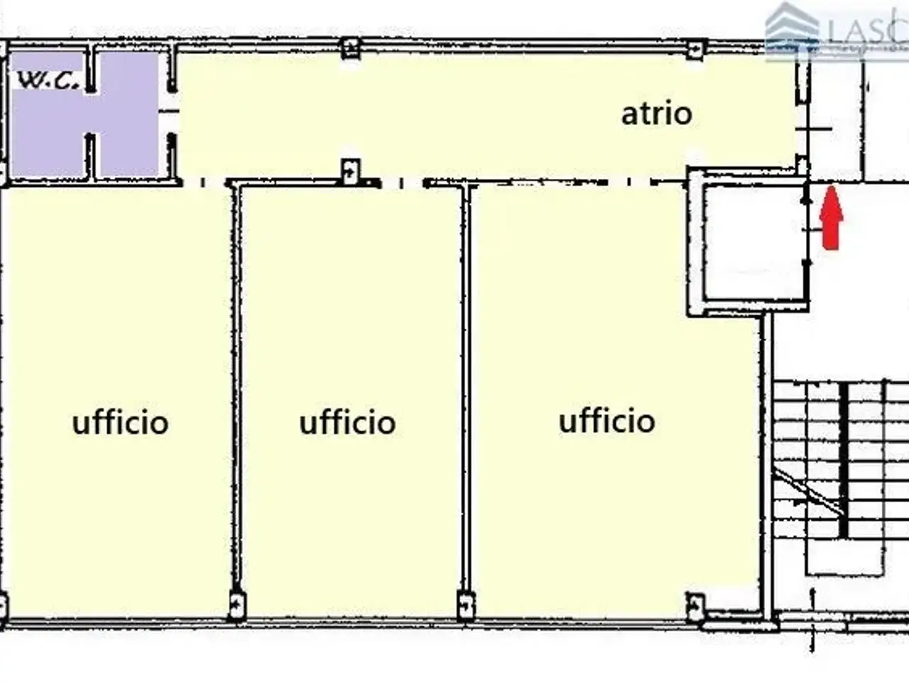 Ufficio in Via De Pretis 11, Bergamo, {3} - Planimetria 1