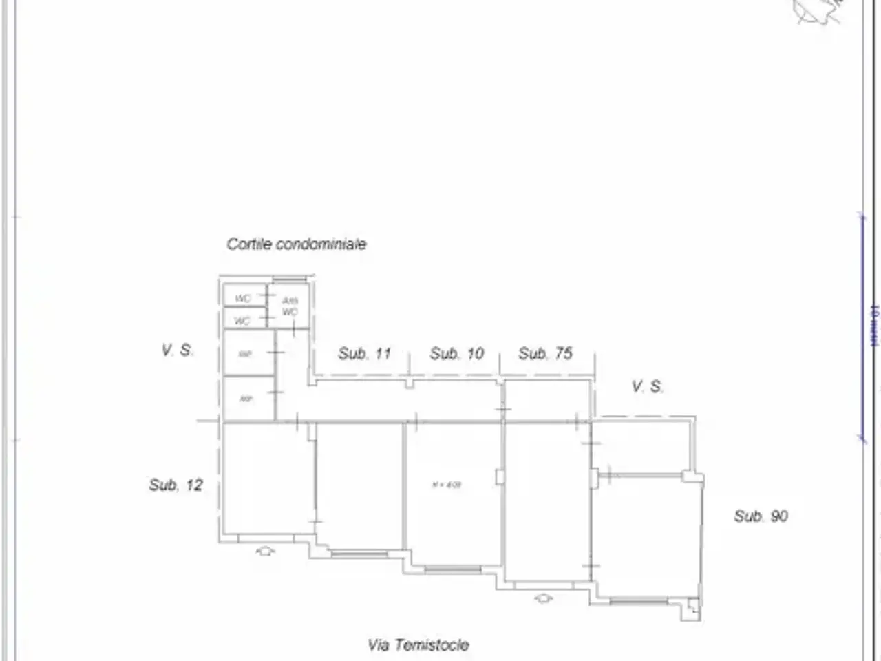 Ufficio in Via Temistocle 12, Siracusa, {3} - Planimetria 1