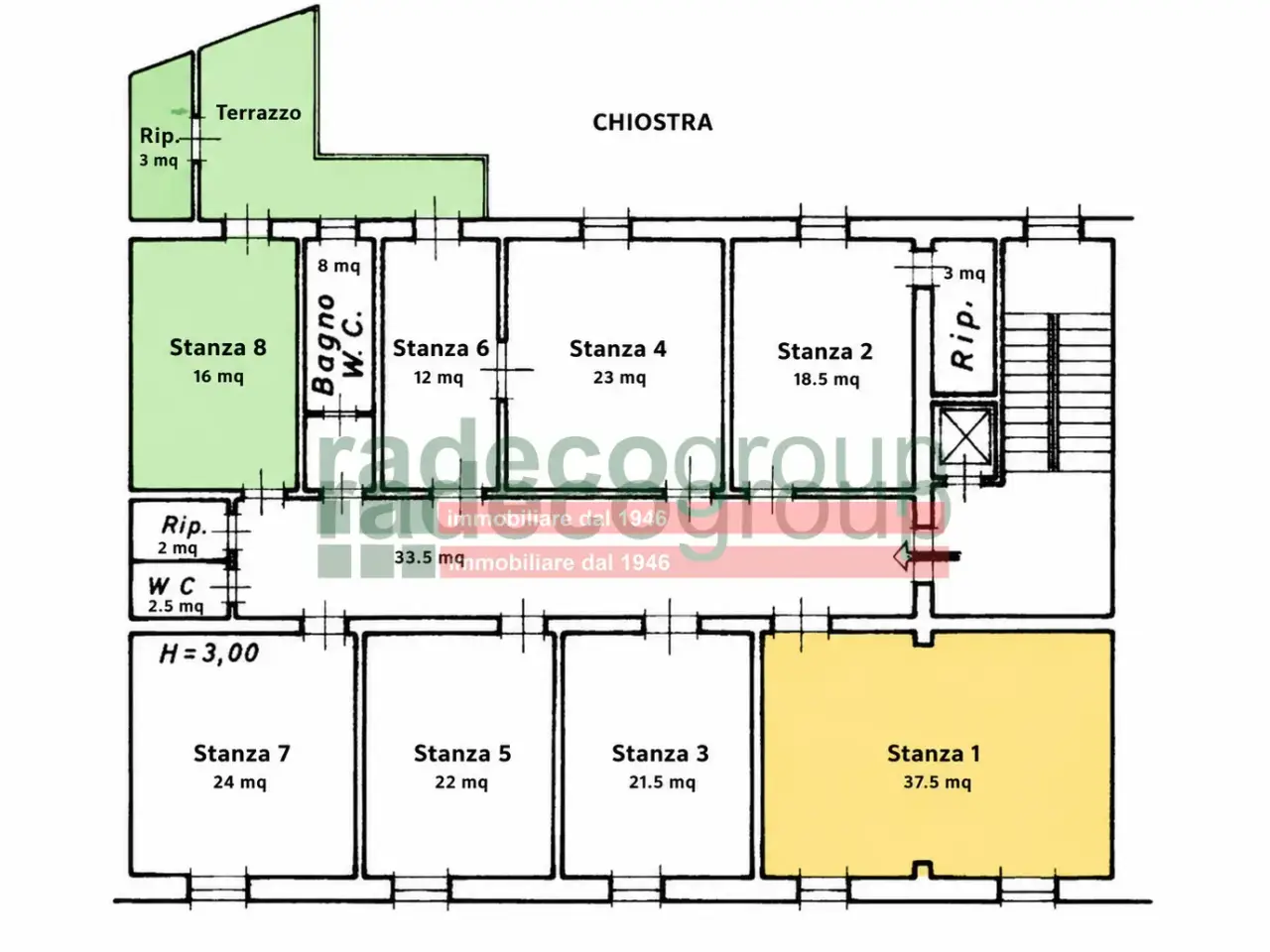 Ufficio in Via Roma 51, Livorno, {3} - Planimetria 1